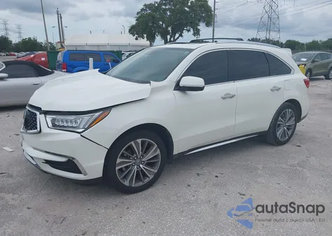 2017 Acura Mdx Technology Entertainment Pkgs z USA, uszkodzony, nr VIN 5FRYD4H70HB032491